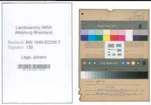 Entnazifizierung Johann Laga , geb. 22.12.1904 (Schuhmacher)