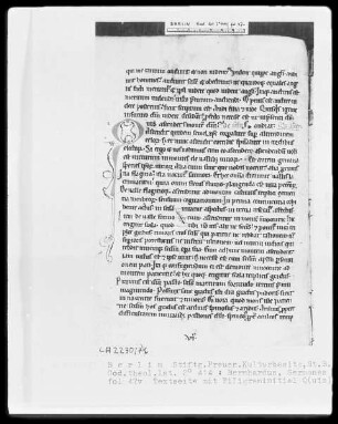Bernhardus, Sermones quadragesimales — Initiale Q (uis), Folio 47 verso