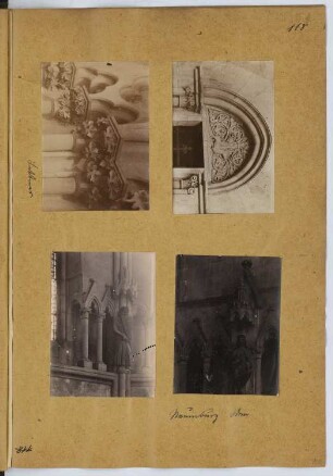 Dom, Naumburg/Saale: Details (aus: Skizzen- und Fotoalbum 8)