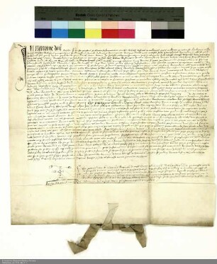 Notariatsinstrument über den Treueid Philipps Schenck zu Schweinsberg, Abt von Fulda