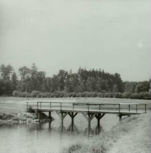Grillenburg, Holzbrücke, 1976