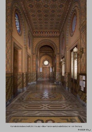 Tempio maggiore israelitico, Tempio Israelitico, Große Synagoge, Eingangshalle, Florenz