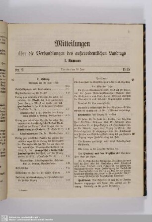 2. Sitzung (30.06.1915)