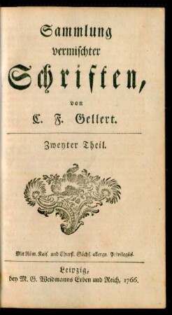 Th. 2: Sammlung vermischter Schriften