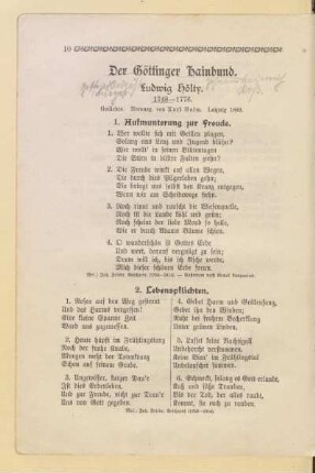 Der Göttinger Hainbund