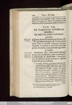 Tit. VII. De Clericis In Universum