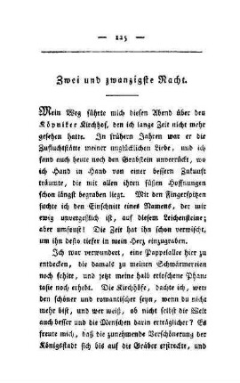 Zwei und zwanzigste Nacht. Auf dem Köpniker Kirchhofe