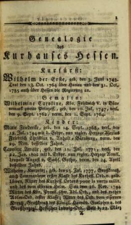 Kur-Hessischer Staats- und Adress-Kalender. 1819