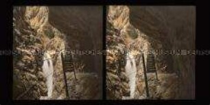 Treppen beim Engen Fall oder Enger Klamm, Zugspitze