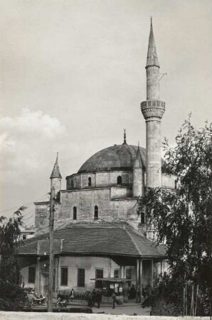 Rasgrad, Bulgarien. Moschee Ibrahim Pascha (1604). Ansicht von Westen