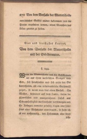 Vier und dreysigstes Kapitel. Von dem Vorfalle der Mutterscheide und der Gebärmutter