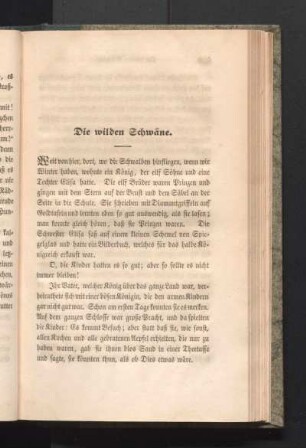 Die wilden Schwäne.