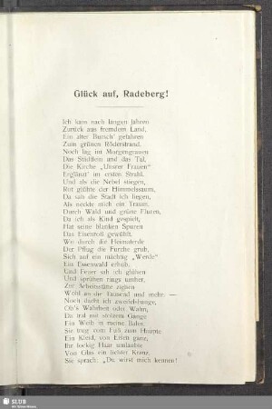 Glück auf, Radeberg!
