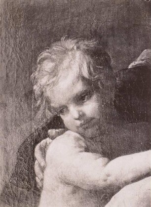 Thronende Maria mit drei Heiligen