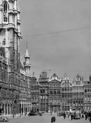 Rathaus und Gildehäuser am Großen Markt, Brüssel, Flandern, Belgien