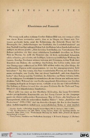 Drittes Kapitel: Klassizismus und Romantik