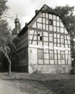 Großstolpen-Pödelwitz. Pfarrhaus, Nr. 19 (1800). Straßenansicht