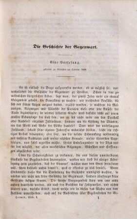 Blicke aus der Zeit in die Zeit : Randbemerkungen zu der Tagesgeschichte der letzten fünfundzwanzig Jahre, 1. Die Geschichte der Gegenwart ...