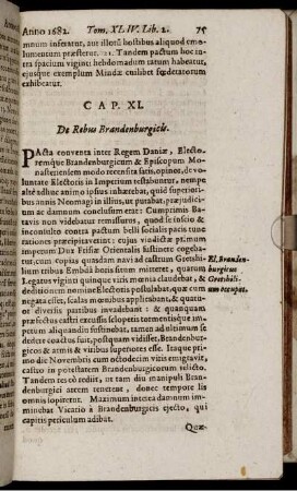 Cap. XI. De Rebus Brandenburgicis