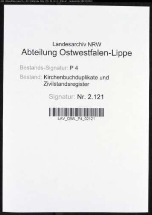 Kirchenbuchduplikat der evangelischen Gemeinde Werdohl, Kreis Altena (GHT 1852-1864). (Gemeinde: Werdohl, Evangelische Gemeinde)