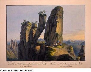 Das Tor auf Neu-Rathen in der Nähe der Bastei