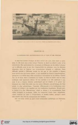 Chapitre IX: La restauration architecturale de la ville et des temples