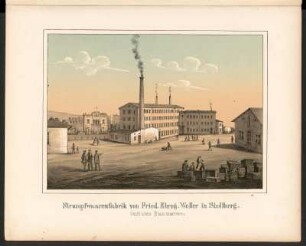Strumpfwaarenfabrik von Fried. Ehreg. Woller in Stollberg. Oestliches Etablissement