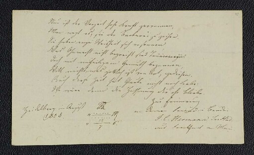 Franz Carl Hermann. – Heidelberg, 08.1808