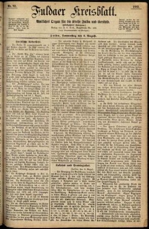 Ausgabe vom Donnerstag, den 09. August 1883.