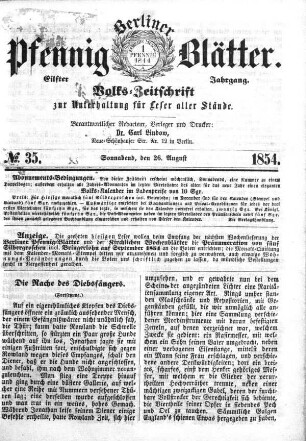 Nr. 35, Sonnabend, den 26. August