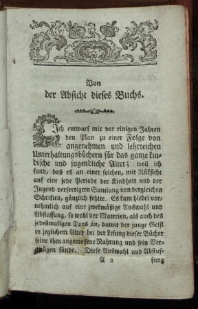 Von der Absicht dieses Buchs.
