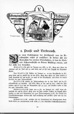 Lebensmittelpreise. Verbrauch. Löhne.