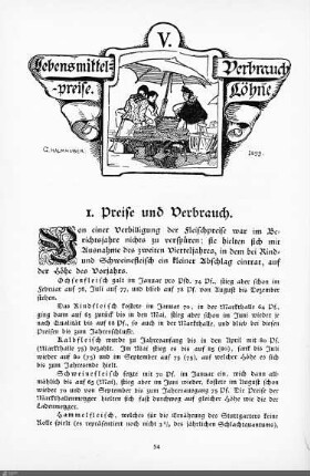 Lebensmittelpreise. Verbrauch. Löhne.