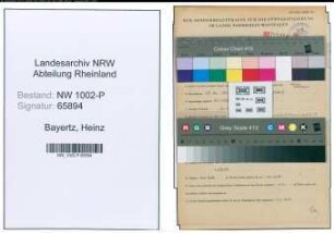 Entnazifizierung Heinz Bayertz , geb. 17.05.1921 (Polizeibeamter)