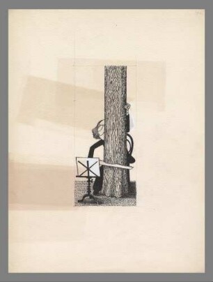 Ohne Titel (Bassspieler mit Baum)
