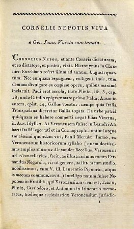 Cornelii Nepotis Vitae Excellentium Imperatorum