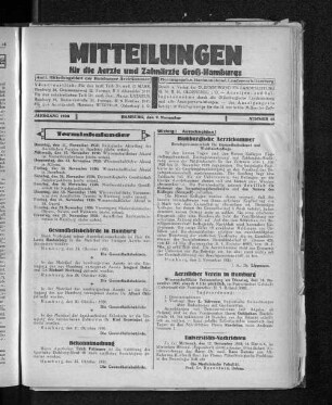 Jahrgang 1930, Hamburg, den 9. November, Nummer 45