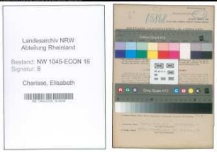 Entnazifizierung Elisabeth Charisse , geb. 22.11.1902 (Beraterin)