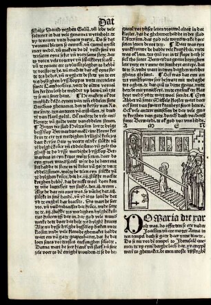 [Van unser leven vrouen alze se in den tempel gheoffert wart.]