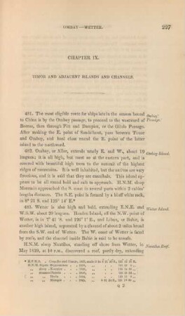 Chapter IX. Timor and adjacent islands and channels