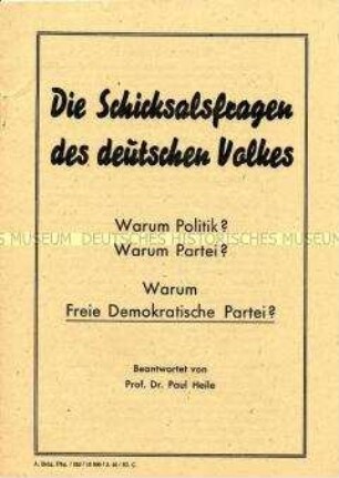 Programmatische Schrift der FDP