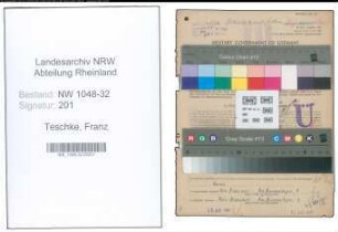 Entnazifizierung Franz Teschke , geb. 07.06.1894 (Regierungsbeamter)