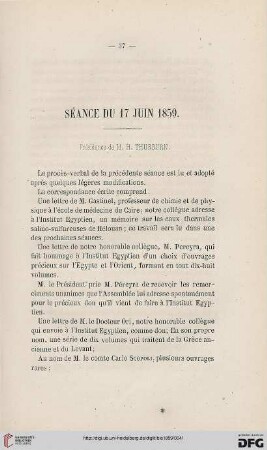Séance du 17 juin 1859