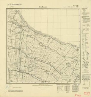 2416 (alte Nr.: 1020) Stollhamm, Meßtischblatt (4cm - Karte)