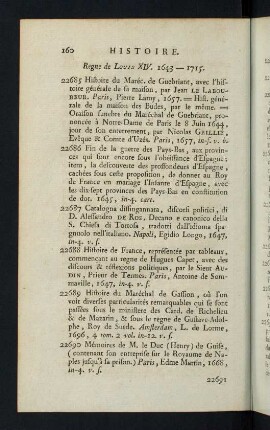 160-184, Regne de Louis XIV. 1643-1715
