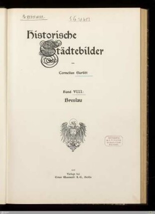8 : Ser. 2; H. 3: Breslau