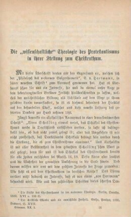 229-246 Die "wissenschaftliche" Theologie des Protestantismus in ihrer Stellung zum Christenthum