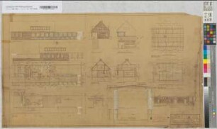 Bahnhof Marl-Sinsen, Blatt 1: Grundrisse, Ansichten, Schnitte, M. 1:100 und M. 1:20 Hge, Sknr.: 2, Fanr.: 4, Bunr.: 6