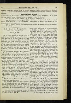 An der Wende des Jahrhunderts : Litterarische Betrachtungen ; [Schluß]