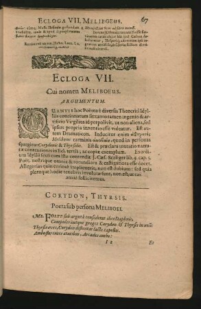 Ecloga VII. Cui nomen Meliboeus.